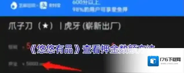 《悠悠有品》查看押金数额方法