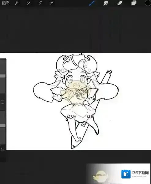 《procreate》填充局部颜色教程 《procreate》填充局部颜色教程
