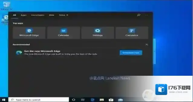 微软开始在Win10搜索栏推送新版Edge浏览器广告
