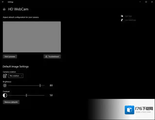Win10设置中添加摄像头设置功能!
