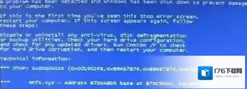 Win7 ntfs.sys 蓝屏怎么解决？