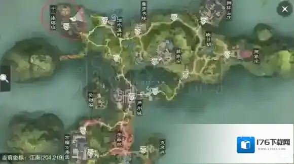 楚留香613打坐地点 613坐观万象打坐修炼地点坐标