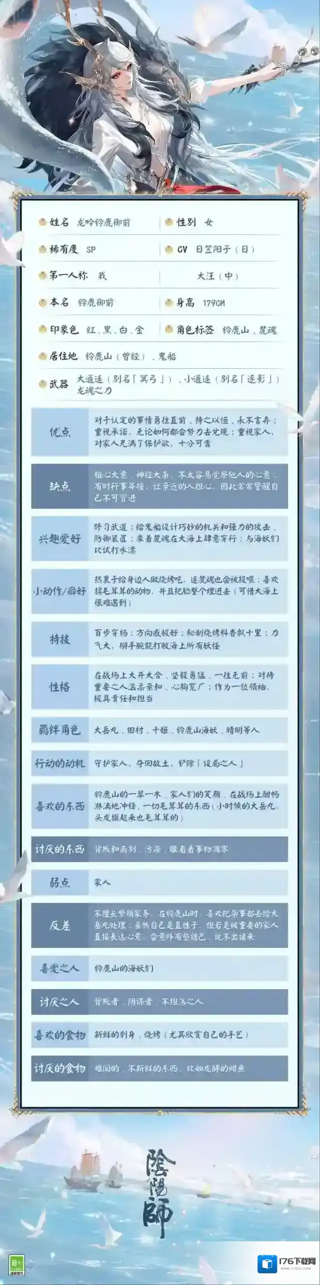 阴阳师  ☆龙吟铃鹿御前档案公开☆