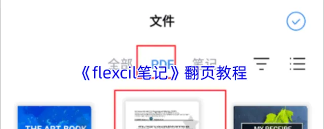 Flexcil笔记和PDF翻页