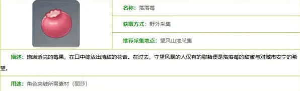 《世界之外》落落莓采集点位攻略