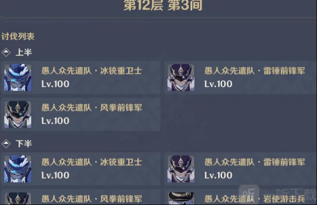 《原神》深境螺旋12-3阵容搭配教程