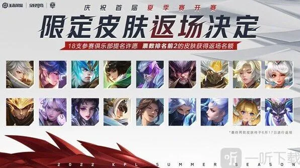 《王者荣耀》夏季赛返场投票结果玩法介绍