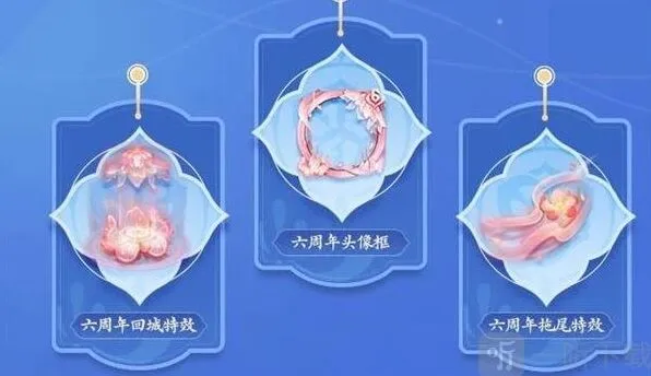 王者荣耀六周年主题元素奖励都有什么