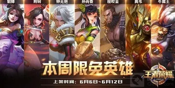 王者荣耀6月6日限免阵容搭配玩法