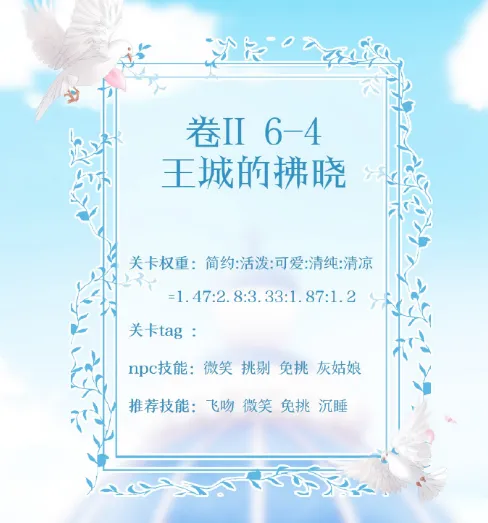 奇迹暖暖王城的拂晓关卡高分搭配技巧