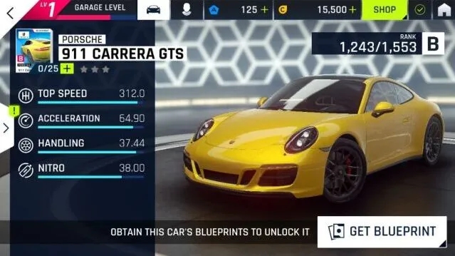狂野飙车9B级保时捷911 GTS技巧分享