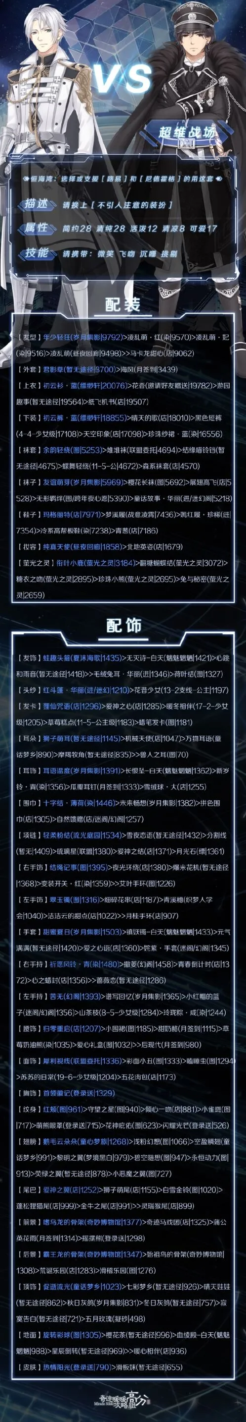 命运恒海湾装扮完整攻略