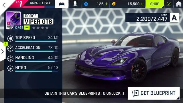 狂野飙车9道奇Viper GTS属性介绍 新手攻略