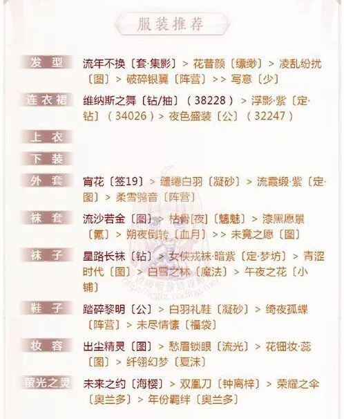 奇迹暖暖晚礼服