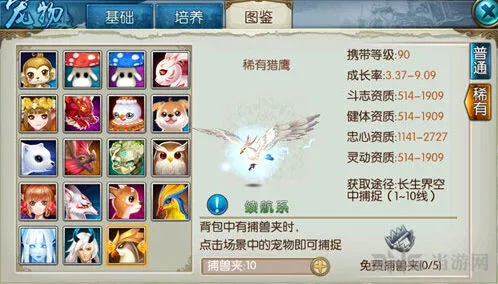 诛仙手游稀有猎鹰获得方法