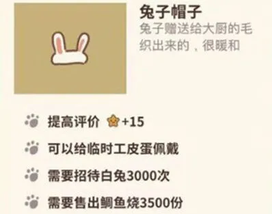 动物餐厅兔子帽子怎么得攻略