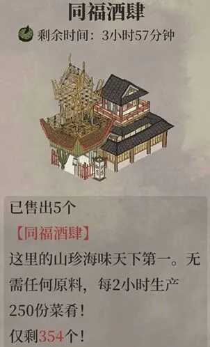 江南百景图同福酒肆获取大全