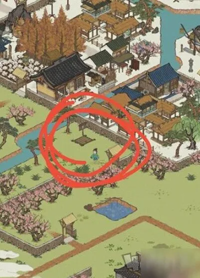江南百景图桃花村地下宝库位置教程