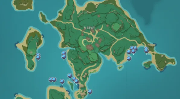 原神海灵芝采集点分布图