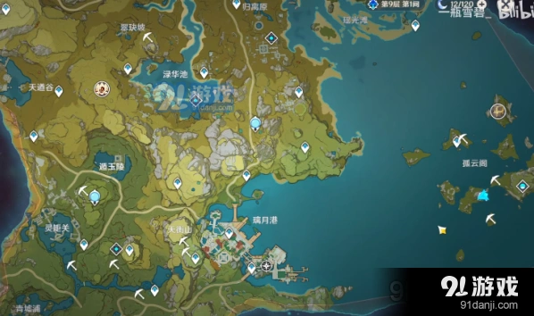 原神水晶矿点位置与路线推荐