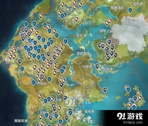 原神矿石分布位置采集指南
