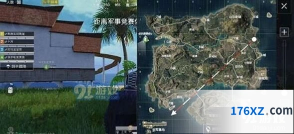 和平精英夏日模式游轮位置分享
