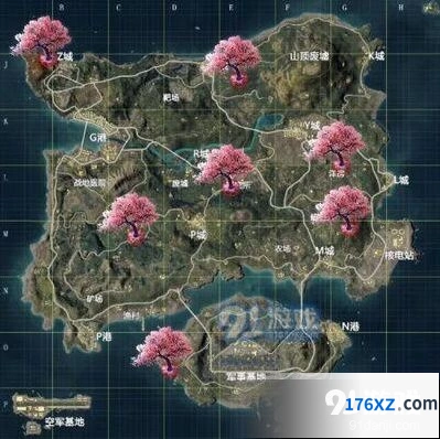和平精英祈愿树位置全在这