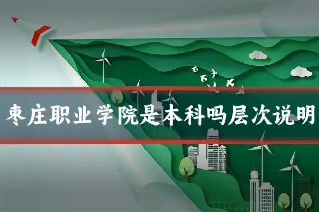 枣庄职业学院是本科吗层次说明