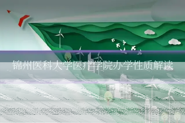 锦州医科大学医疗学院办学性质解读