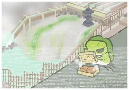 旅行青蛙温泉馒头明信片大全
