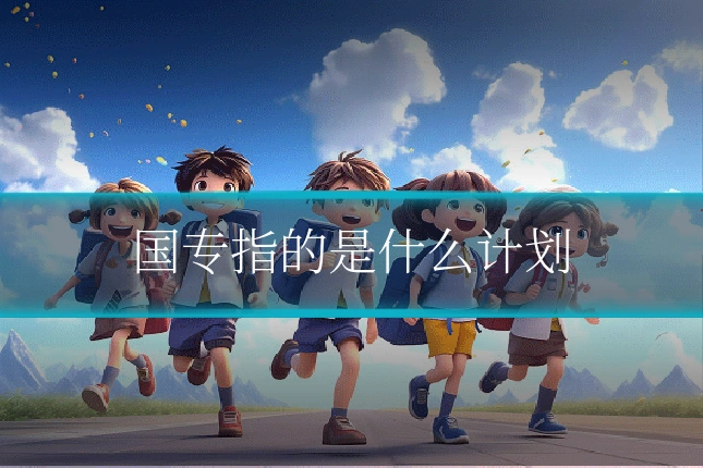 国专指的是什么计划