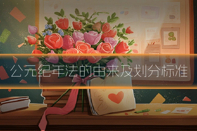 公元纪年法的由来及划分标准