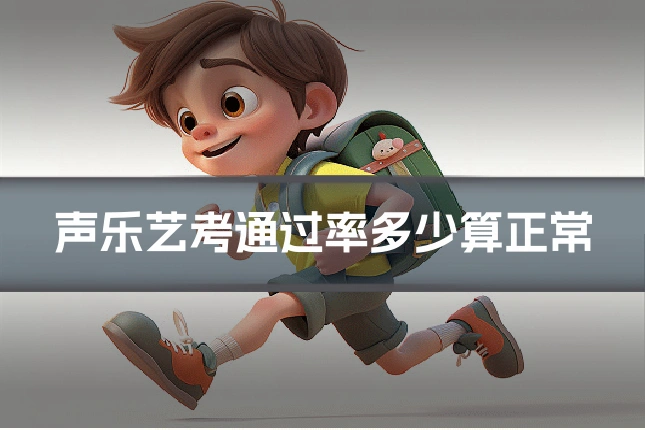 声乐艺考通过率多少算正常