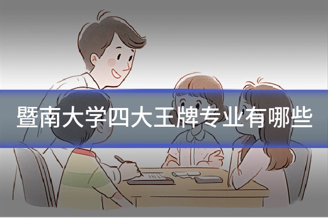 暨南大学四大王牌专业有哪些