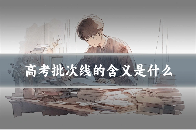 高考批次线的含义是什么