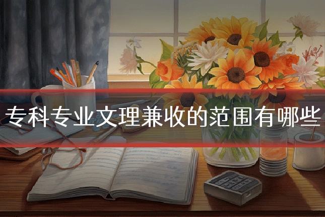 专科专业文理兼收的范围有哪些