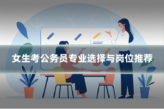 女生考公务员专业选择与岗位推荐