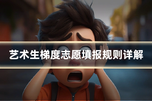 艺术生梯度志愿填报规则详解