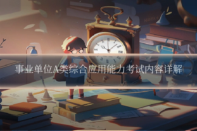 事业单位A类综合应用能力考试内容详解