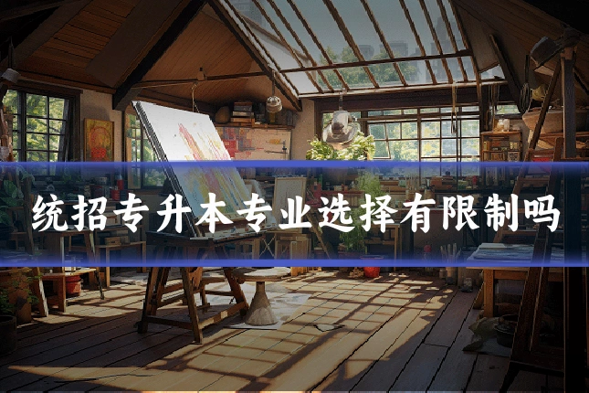 统招专升本专业选择有限制吗