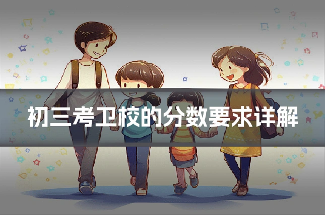 初三考卫校的分数要求详解