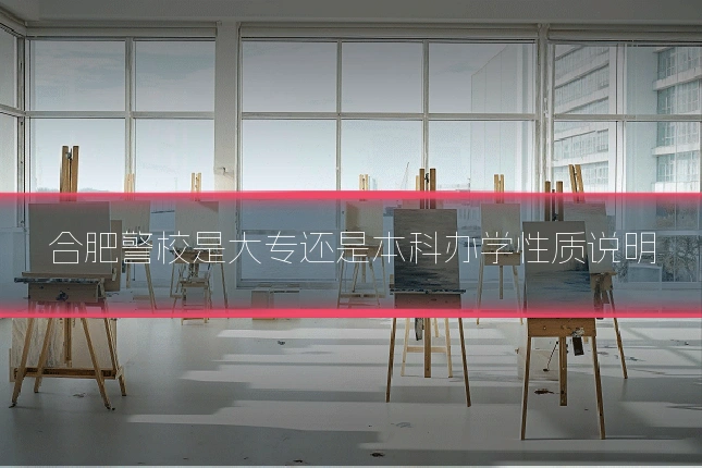 合肥警校是大专还是本科办学性质说明