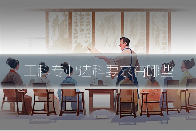 工科专业选科要求有哪些