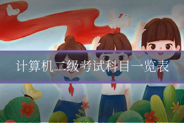 计算机二级考试科目一览表