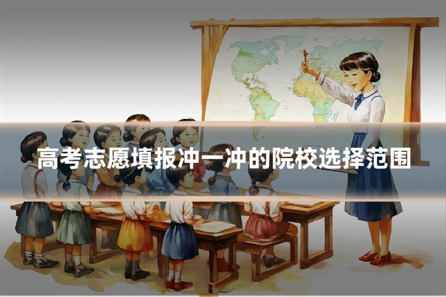 高考志愿填报冲一冲的院校选择范围