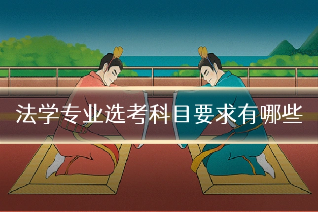 法学专业选考科目要求有哪些