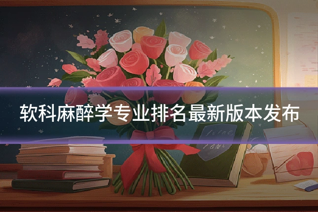 软科麻醉学专业排名最新版本发布