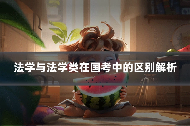 法学与法学类在国考中的区别解析