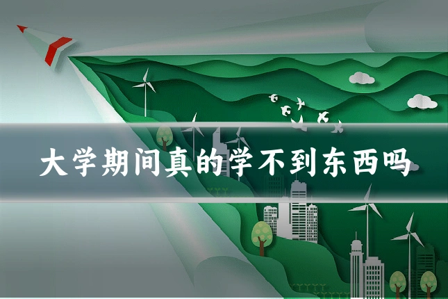 大学期间真的学不到东西吗