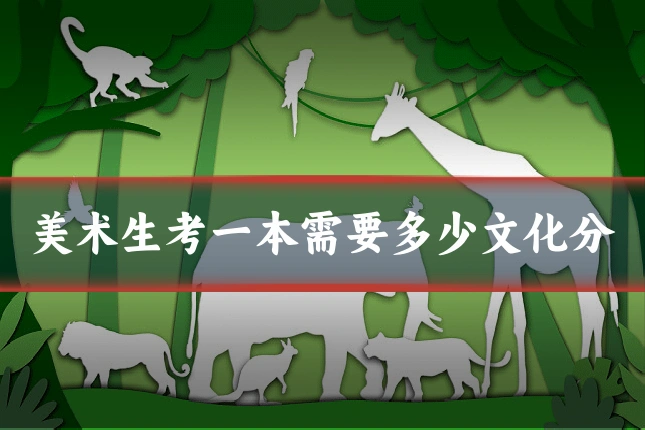美术生考一本需要多少文化分